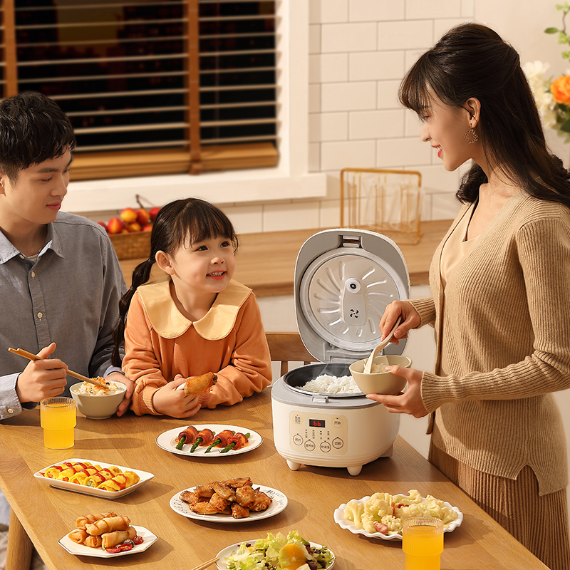 小浣熊(LOTOR)电饭煲3L家用多功能24H智能预约电饭锅双感温防溢健康内胆一键柴火饭 智能煲VHF60A-3L高清大图