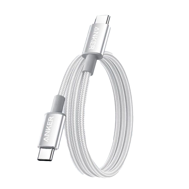 Anker安克240w编织数据线PD快充typec充电线套60w适用安卓白色高清大图