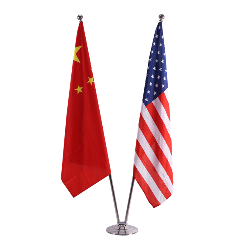 企采严选 2米V型落地旗杆 金色