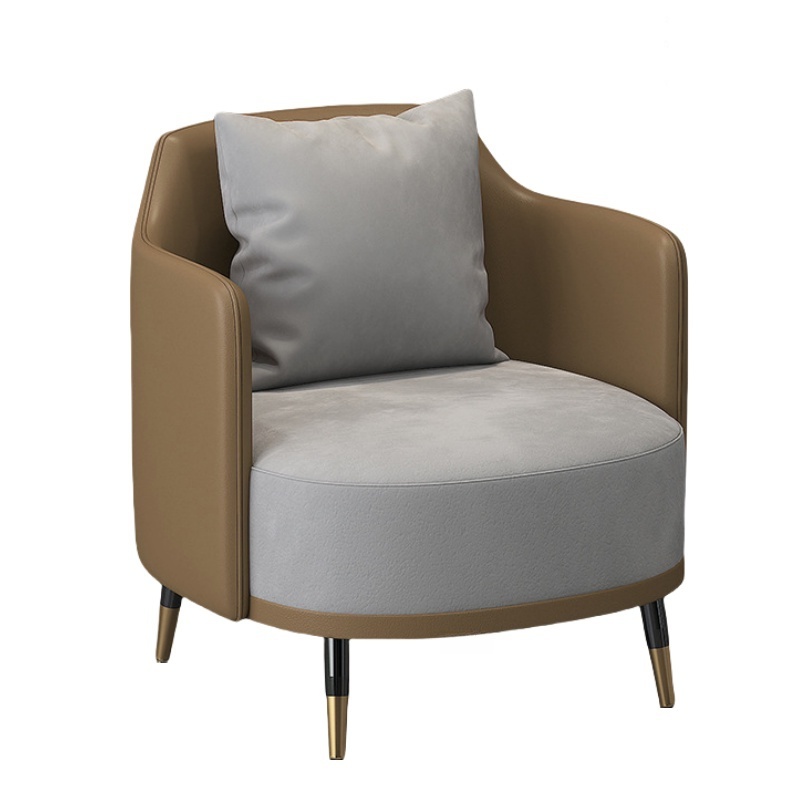 蕃蒂洽谈沙发咖色个高清大图