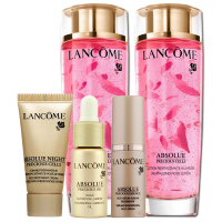 LANCOME兰蔻花瓣精露组护肤礼盒组合-花瓣精露150mlx2修护晚霜5ml玫瑰油精粹5ml双精粹5ml 各种肤质