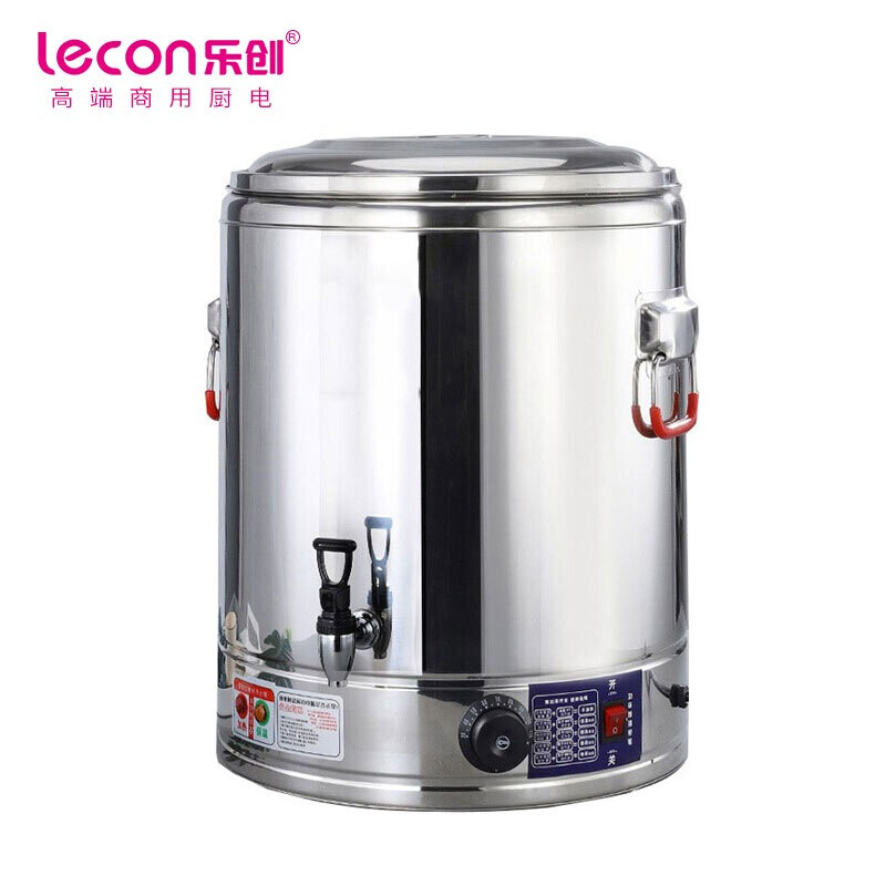 乐创(lecon)商用蒸煮桶 电热不锈钢熬汤煮粥茶水凉茶保温桶 50L LC-J-DZT50
