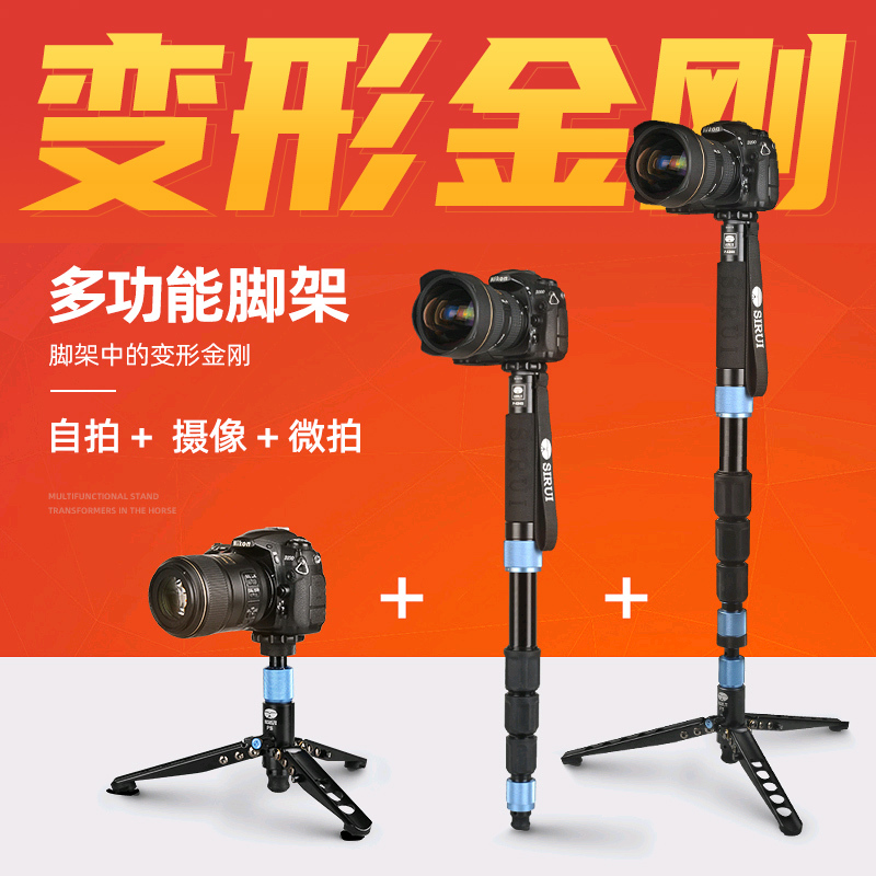 思锐（SIRUI）P204SR独脚架单反照相机摄影摄像便携独角架比赛运动会婚礼自立式独脚支架 轻便多高度拍照单脚架