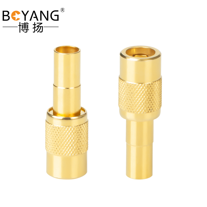 博扬 华为头2m两兆头e1接线头接线端子 ddf射频线插头同轴syv-75-2-1