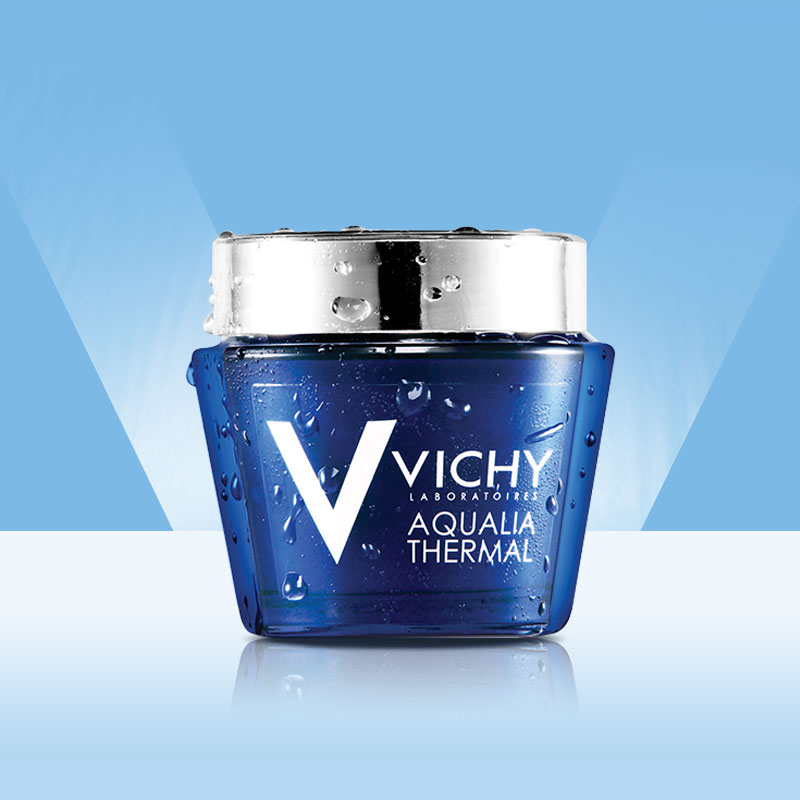 薇姿(VICHY)温泉矿物保湿水活晚安面膜 75ml 补水舒缓 睡眠面膜
