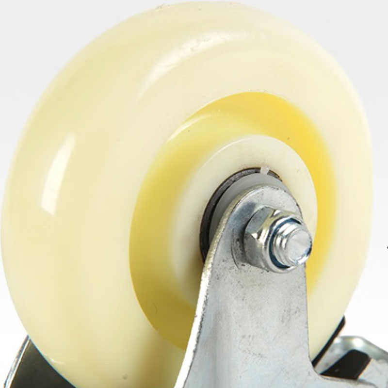 知铁 板车脚轮刹车轮 4寸 个高清大图