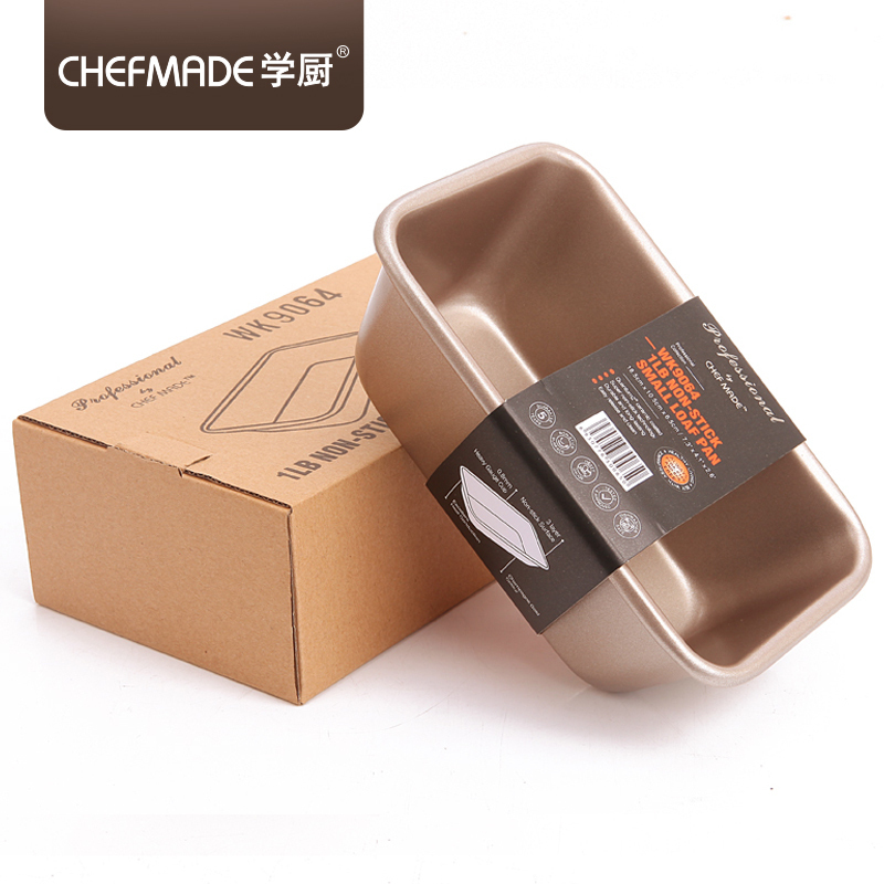 学厨 CHEFMADE 烘焙模具蛋糕模具 重碳钢材质 1磅不粘蛋糕面包模烤箱用具 厨房工具WK9064