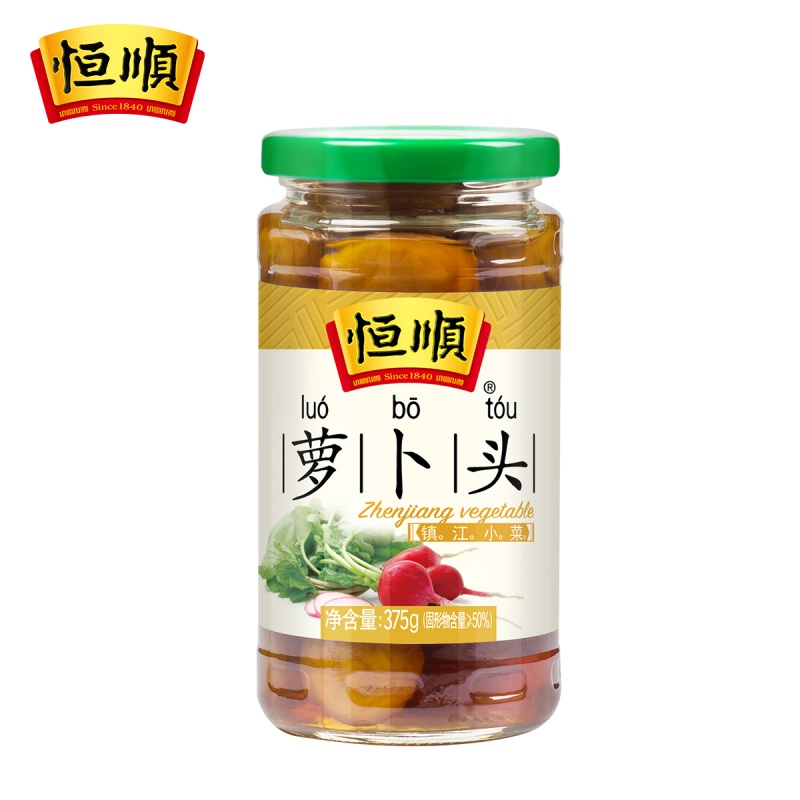 镇江馆 恒顺萝卜头375g 镇江特产 下饭拌面小菜 腌制高清大图