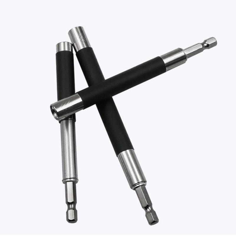 80mm伸缩连接杆 120mm六角柄接头套筒加延长杆140mm连接杆3PC杆