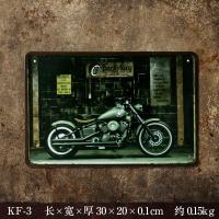 铁皮画 家居客厅挂画 餐厅创意壁饰 车牌装饰 酒吧装饰-KF-3