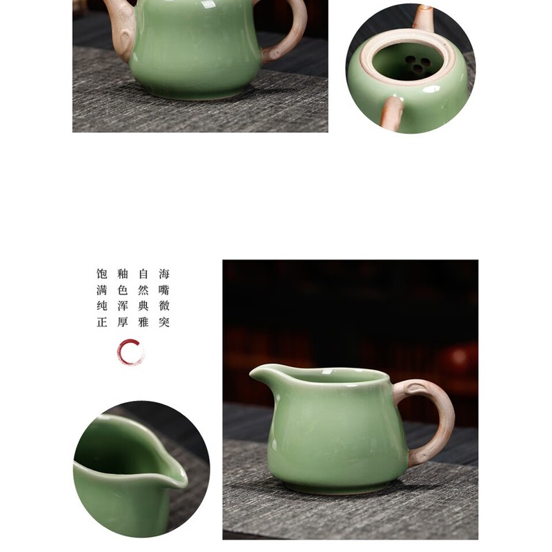 八方礼 喜气洋洋12入茶具(绿色升级版) BFLLQGY2017-5高清大图
