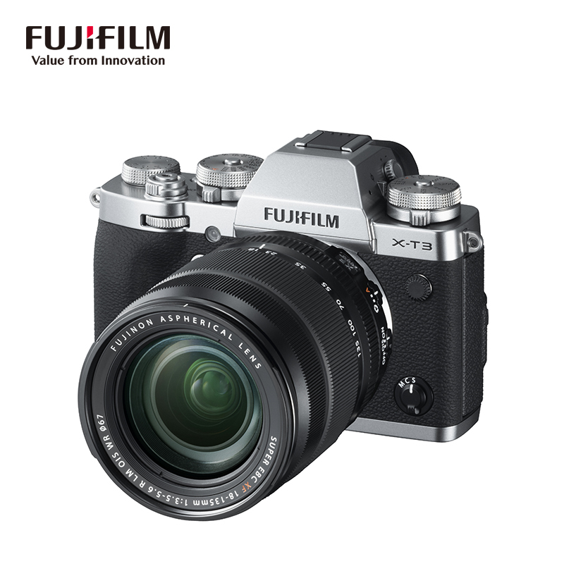 富士(FUJIFILM) X-T3(18-135mm)银色 单镜头套装 数码微单相机