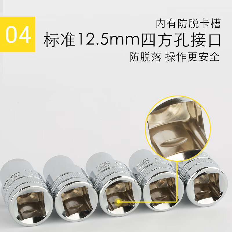 波斯 BS363632A 12.5mm系列镜面短套筒32mm 六角(10支装) GFKJDX高清大图