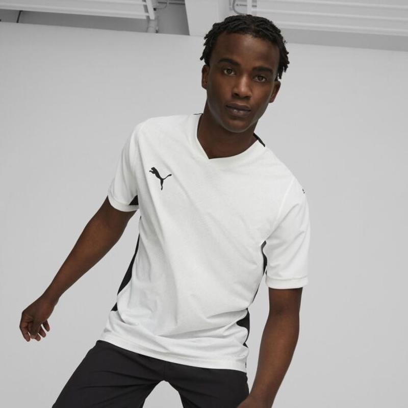 彪马(Puma)男款吸湿排汗运动T恤 soccer jersey 足球训练衫透气舒