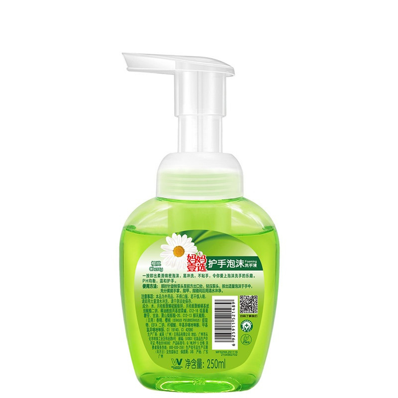 妈妈壹选 护手 樱桃 泡沫 洗手液 250ml (单位:瓶)