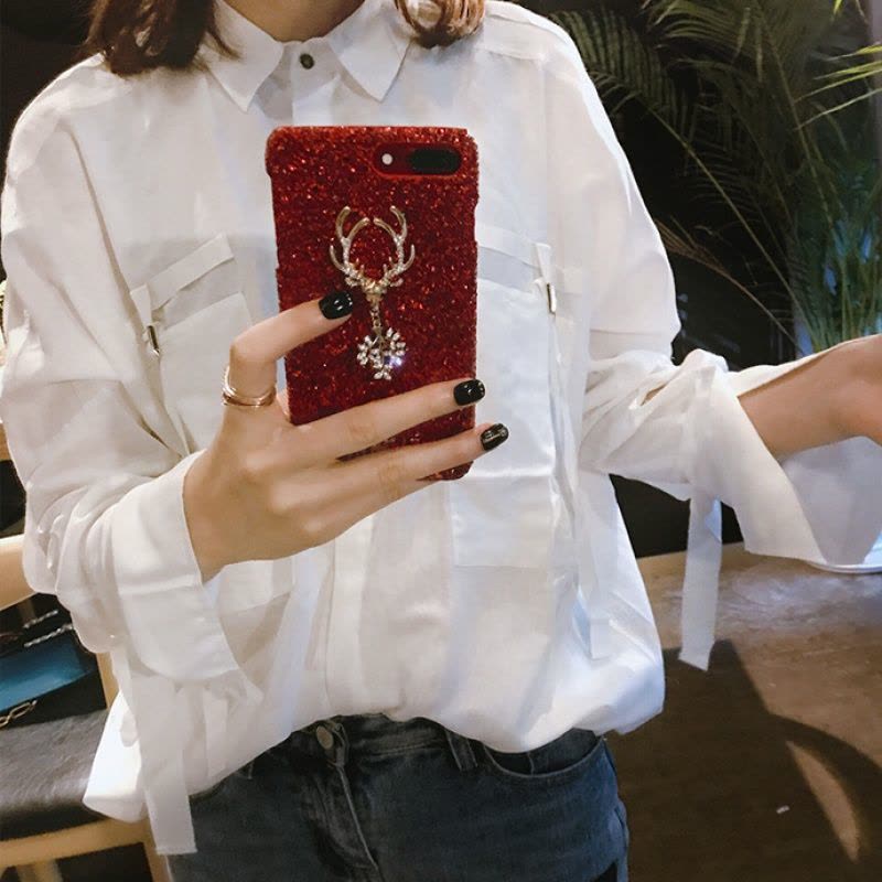适用vivoS5手机壳vivo y5s麋鹿y9s闪粉u3网红色女款z5x水钻y93s壳真智力图片