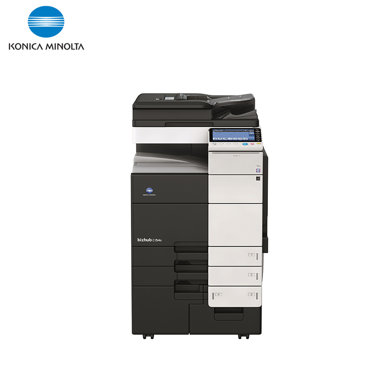 柯尼卡美能达(KONICA MINOLTA)bizhub C754e A3彩色复合机 75页/分 打印复印扫描(含双面同步扫描自动输稿器+双面单元+四纸盒)