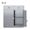 府店文件柜不锈钢柜子储物柜资料柜档案柜带锁文件柜201二斗下节