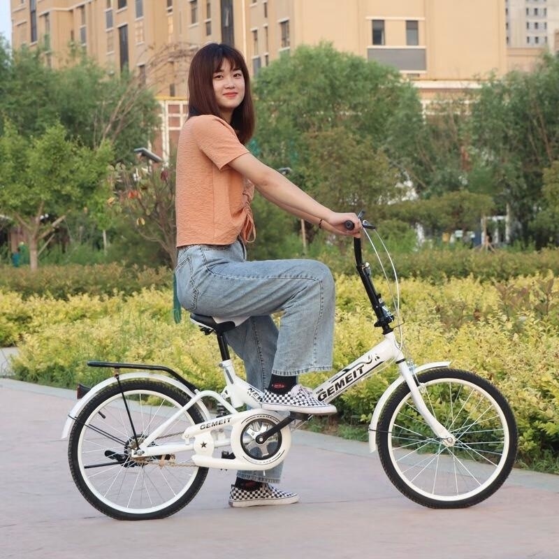 折叠便携自行车男女款减震学生款16 20 22寸高清大图