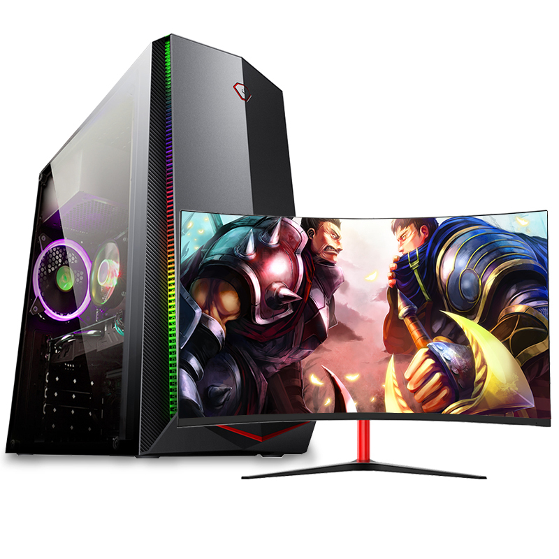 世纪之星 i9级八核至强E5 2660/GTX750Ti 2G独显/16G内存/256G固态+500G机械盘 台式机 DIY组装机 台式电脑 电脑主机家用办公游戏电脑+27英寸全套