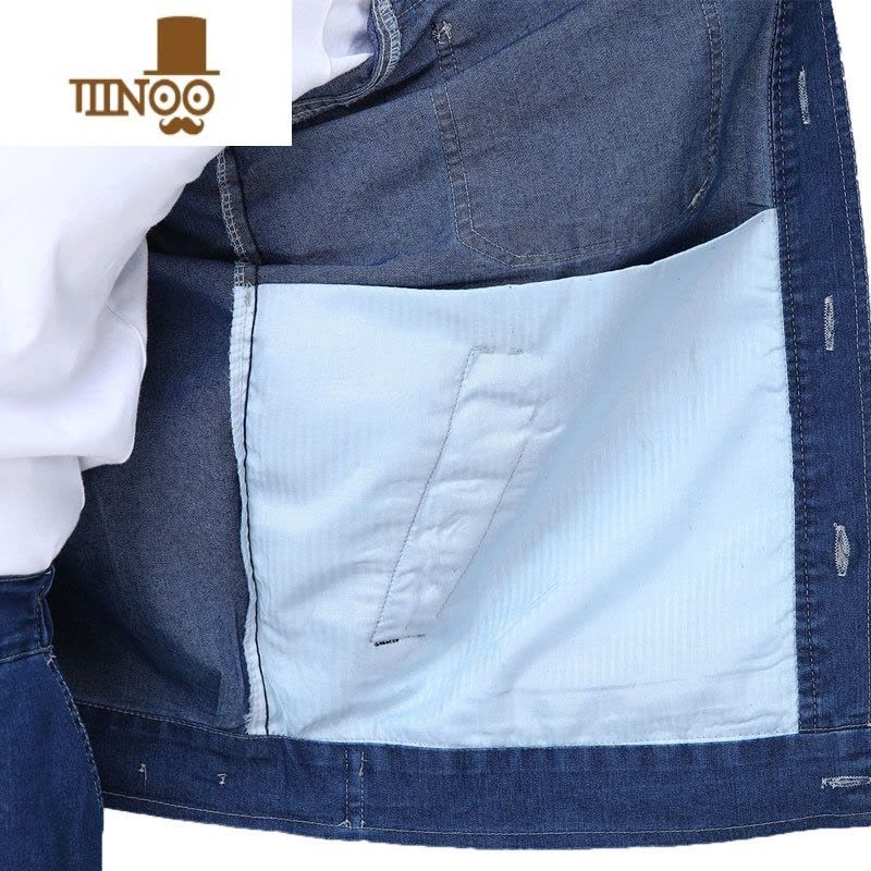 YANXU夏季电焊牛仔工作服套装男机修焊工多口袋长袖劳保服上衣薄款工服图片