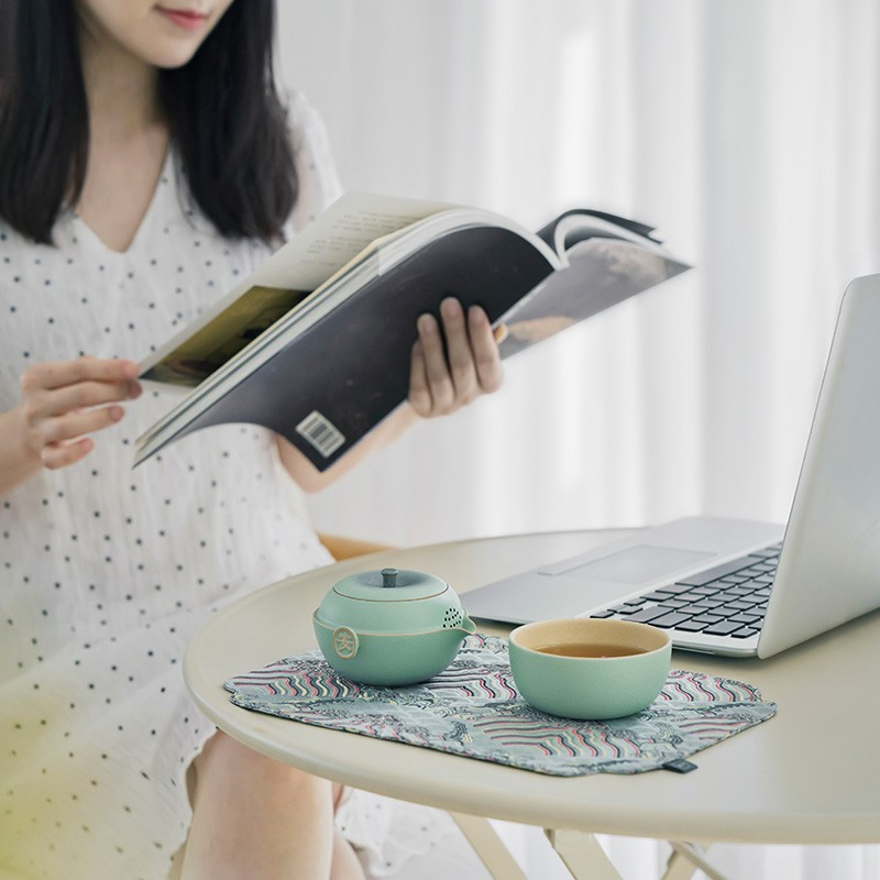 万仟堂(EDENUS) 旅行茶具 平安客 便携功夫茶具套装 快客杯高清大图