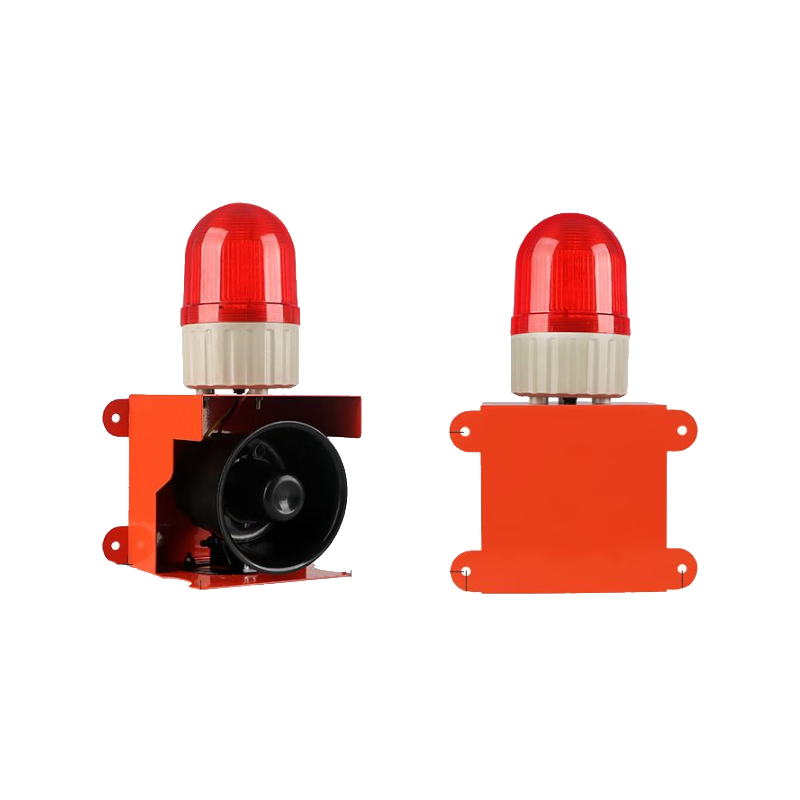九正JZXF-H01工业声光一体报警器行车大功率警报器高分贝大喇叭报警灯 红色 380V高清大图