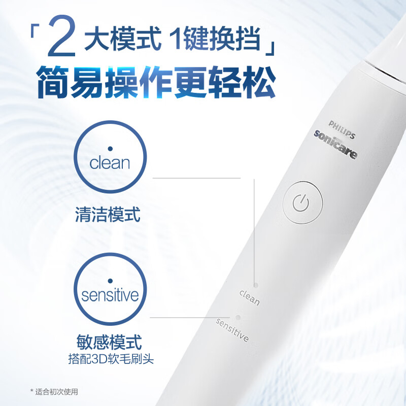 飞利浦 HX2431/02 成人声波电动牙刷 白色(单位:个)高清大图