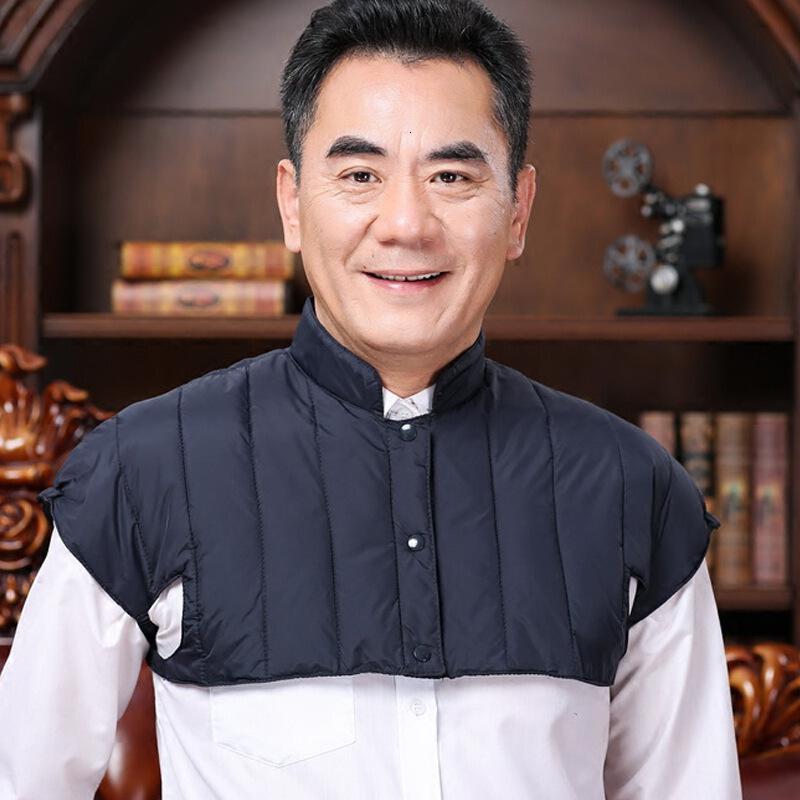 迪鲁奥(DILUAO)中老年棉马甲护肩男护颈椎防寒保暖秋冬加厚睡觉男女坎肩高清大图