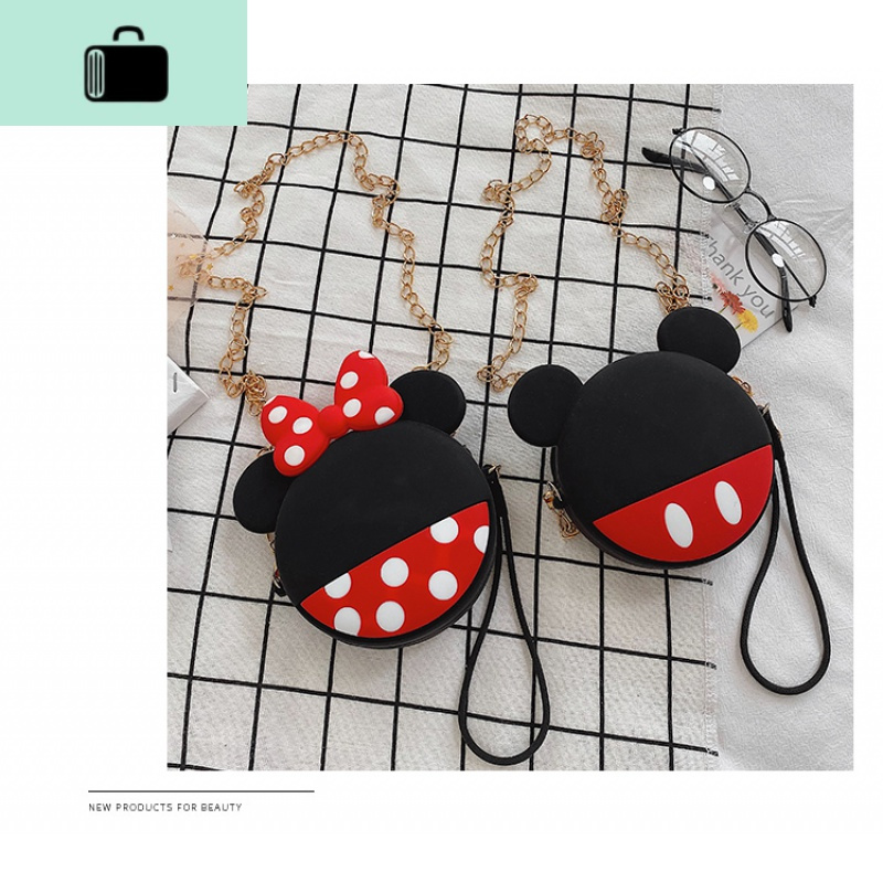 网红可爱小包包女2020新款女童女宝宝零钱单肩斜挎包女卡通链条包NEW LAKE女士钱包/卡包