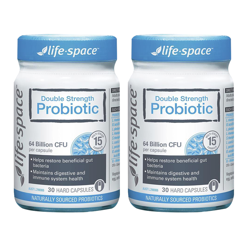 Life Space益倍适成人双倍强效640亿益生菌胶囊30粒/瓶装澳洲原装进口广谱高含量15种菌群肠胃轻松支持健康免疫高清大图