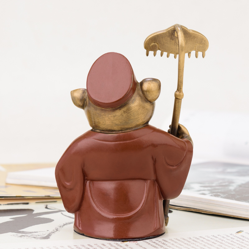 美帮汇猪八戒摆件 铜猪天蓬元帅家居汽车车载车内饰品礼品高清大图