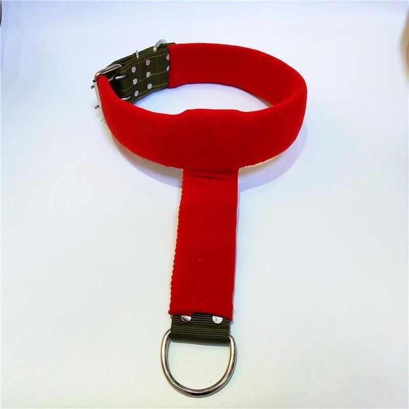 红色拖重项圈s号小型3045斤狗用狗狗尼龙防磨脖项圈比特犬训练装备