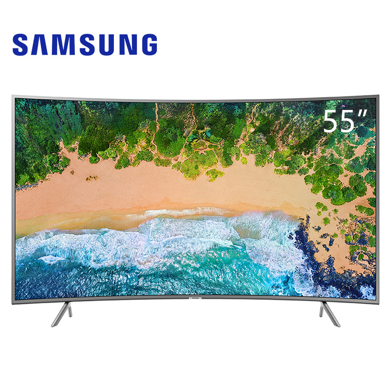 三星(SAMSUNG)UA55NU7300JXXZ 55英寸曲面 4K HDR超高清画质 智能液晶电视 窄边框