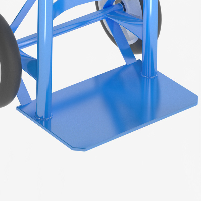 臻远ZY-C08多功能氧气瓶手推车气瓶带支架车 8寸双瓶推车高清大图