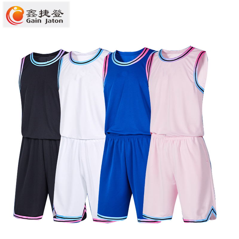 鑫捷登 定制印字款篮球服 JM-3135FPB025 1套高清大图