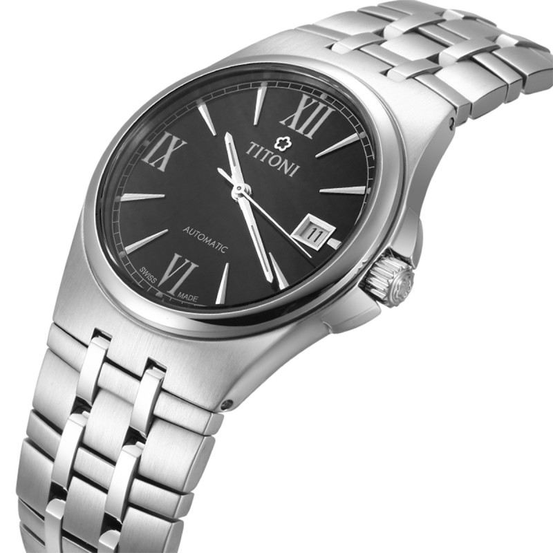 梅花titoni瑞士手表男士表自动机械空霸系列休闲商务男表83730s521