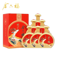 金六福一鹿富贵红 50.8度白酒浓兼香型随机发500ml*6瓶整箱装中秋佳节送礼