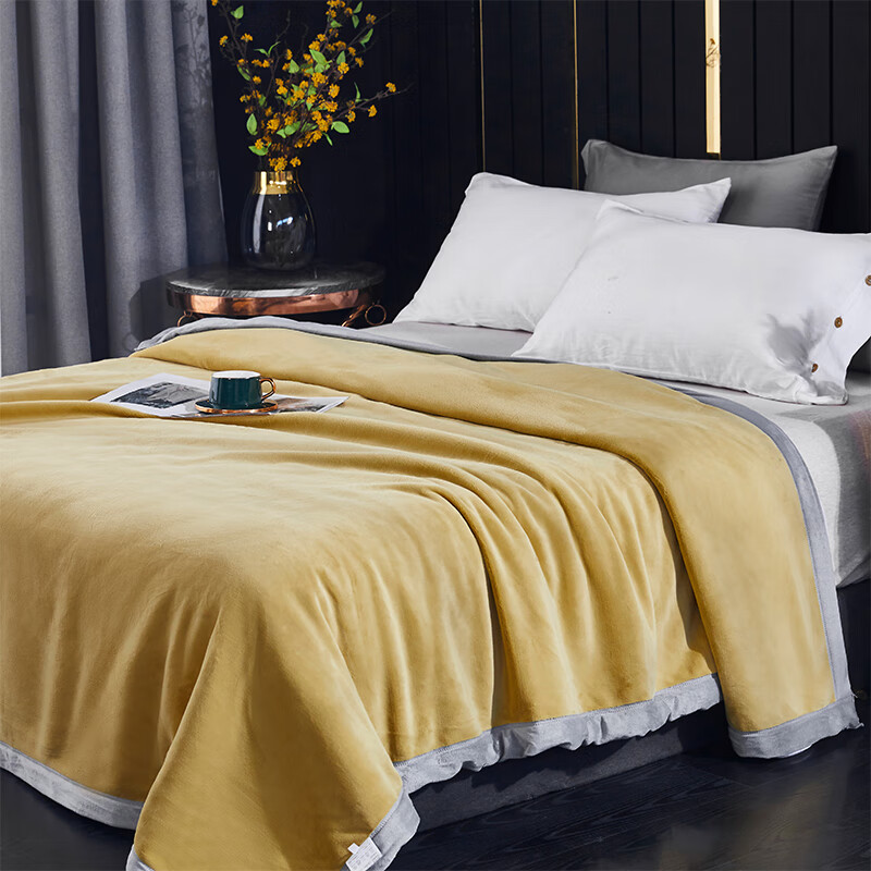 天琴高分子臻丝复合毯TQ-B078柔软丝绒毛毯 1.8m*2m高清大图