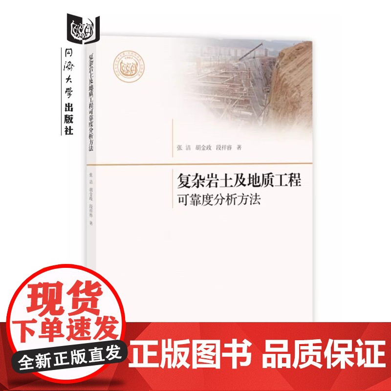 复杂岩土及地质工程可靠度分析方法 张洁 同济大学出版社高清大图