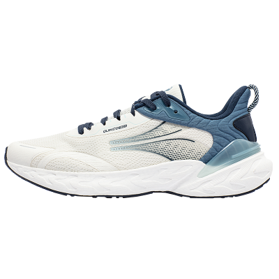 爆沫3 361°超轻跑鞋新款网面轻便运动鞋回弹减震专业跑步鞋 38码 羽毛白/原力蓝