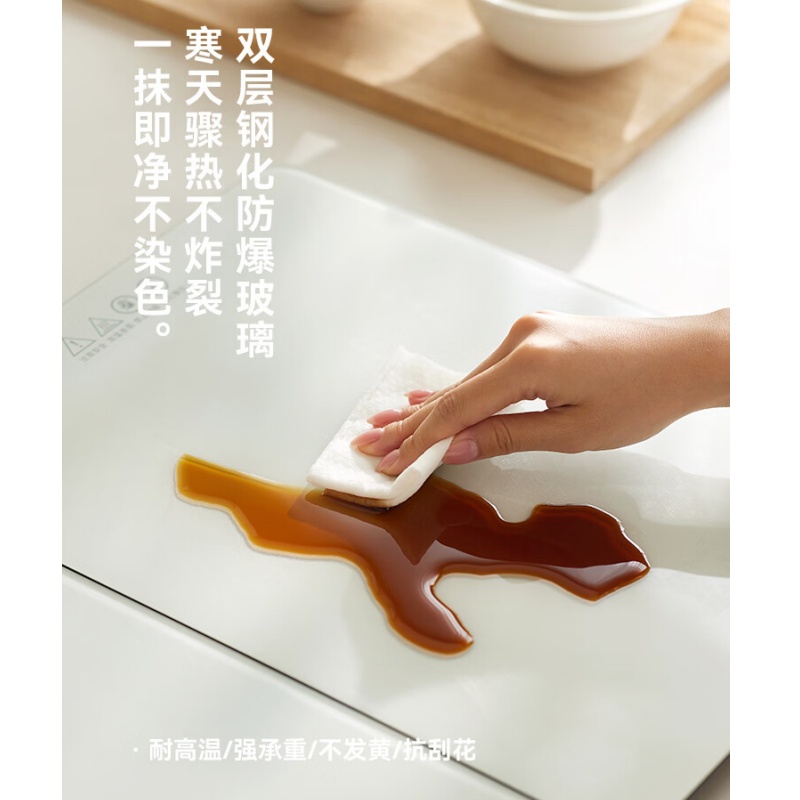 olayks.立时 钢化玻璃折叠暖菜板 OLK-NC02(单位:个)高清大图