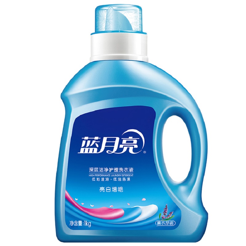 蓝月亮 洗衣精选套装F 亮白增艳(薰衣草)1kg瓶+1kg袋*2高清大图