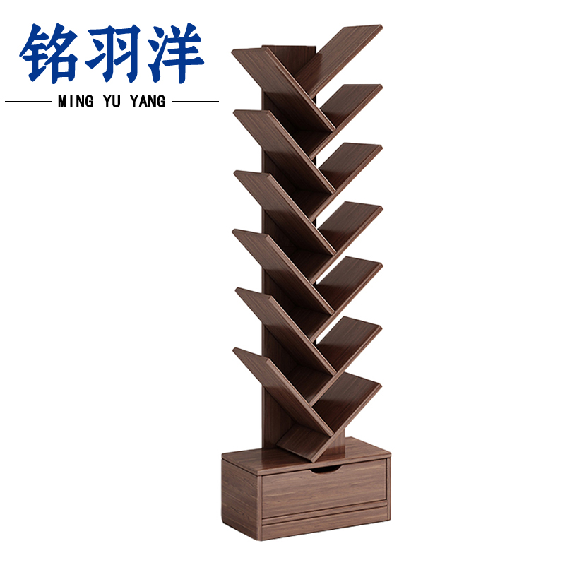 铭羽洋树形书架34*20*158cm个高清大图