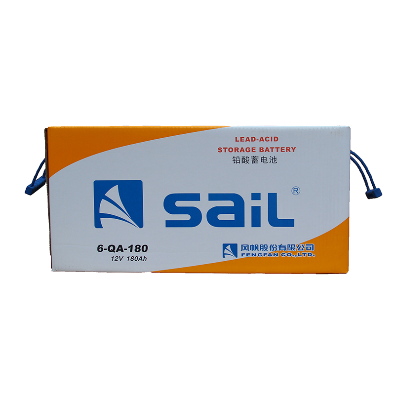 风帆(sail) 蓄电池 6-QA-180a 少维护加液汽车电瓶(不含电解液)12V180AH适用工程机械/拖拉机高清大图
