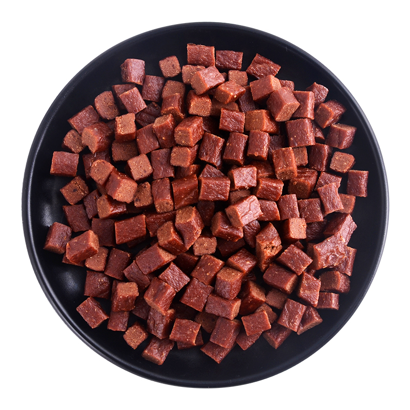 疯狂的小狗宠物狗狗零食靓毛牛肉粒180g