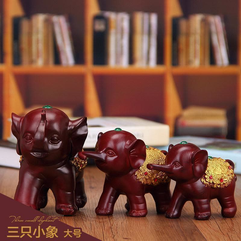 美帮汇三只小象大象摆件欧式创意家居室内家装饰品电视柜酒柜酒架房间图片