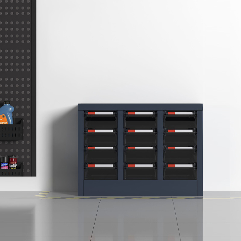 臻远 ZYLJG-W67 零件柜 12抽透明无门大号 550*300*404高清大图