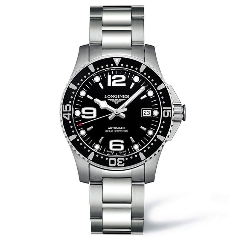 LONGINES 浪琴康卡斯潜水系列钢带男士机械表L3.741.4.56.6