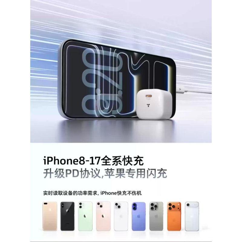 图拉斯-小冰块系列旅行充电器(青春版)(45W)-加贴SN码白色(45W)高清大图